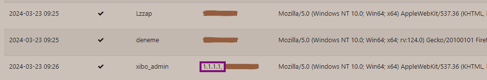Sessions showing both IP addresses