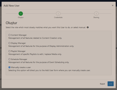 Creating low privilege user